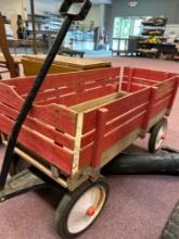 Child?s wagon with wood sides