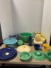 large quantity of fiesta ware see all pictures