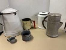 Cowboy Coffee pots granite ware