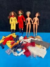 1970s Mego Charlie?s Angels dolls with extra accessories and outfits