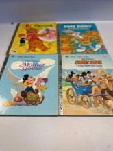 4 Walt Disneys Little Golden Books / Mother Goose/ Mickey Mouse/ Bugs Bunny/ ABC Rhymes