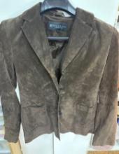 Kenneth Cole Authentic Brown Suede Blazer/Jacket Size Large