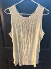 New Womens Casual Tank Tunic Top White XL
