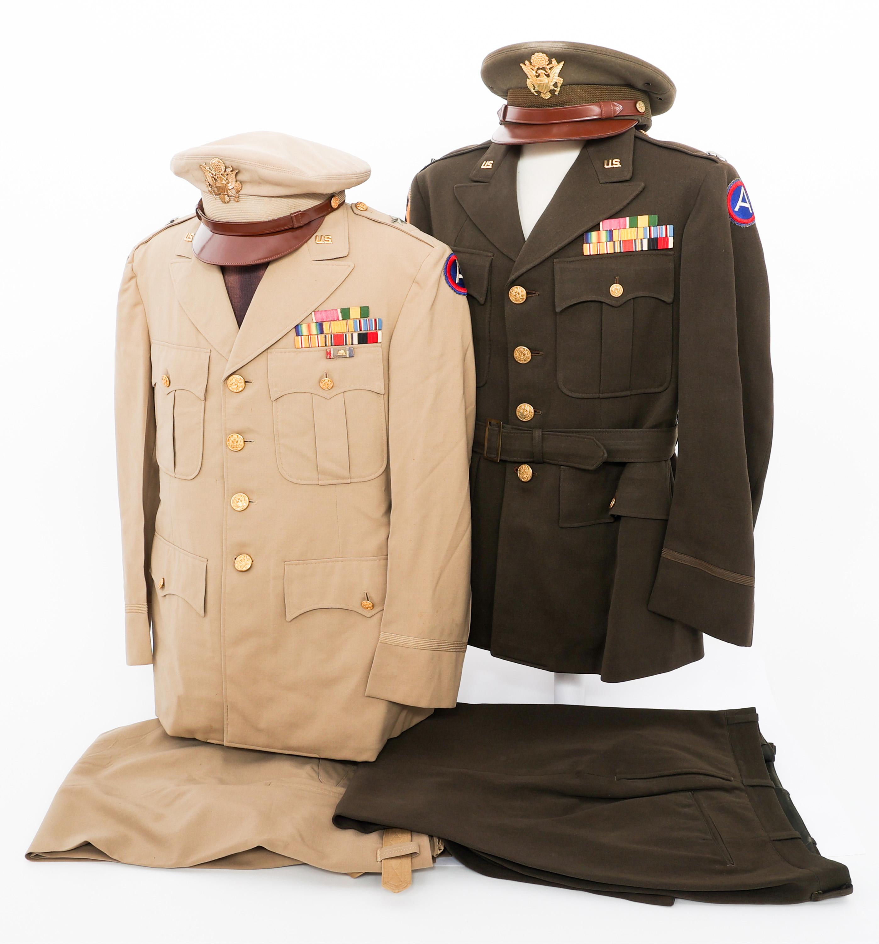 WWII US ARMY NAMED BRIG GENERAL UNIFORM GROUPING