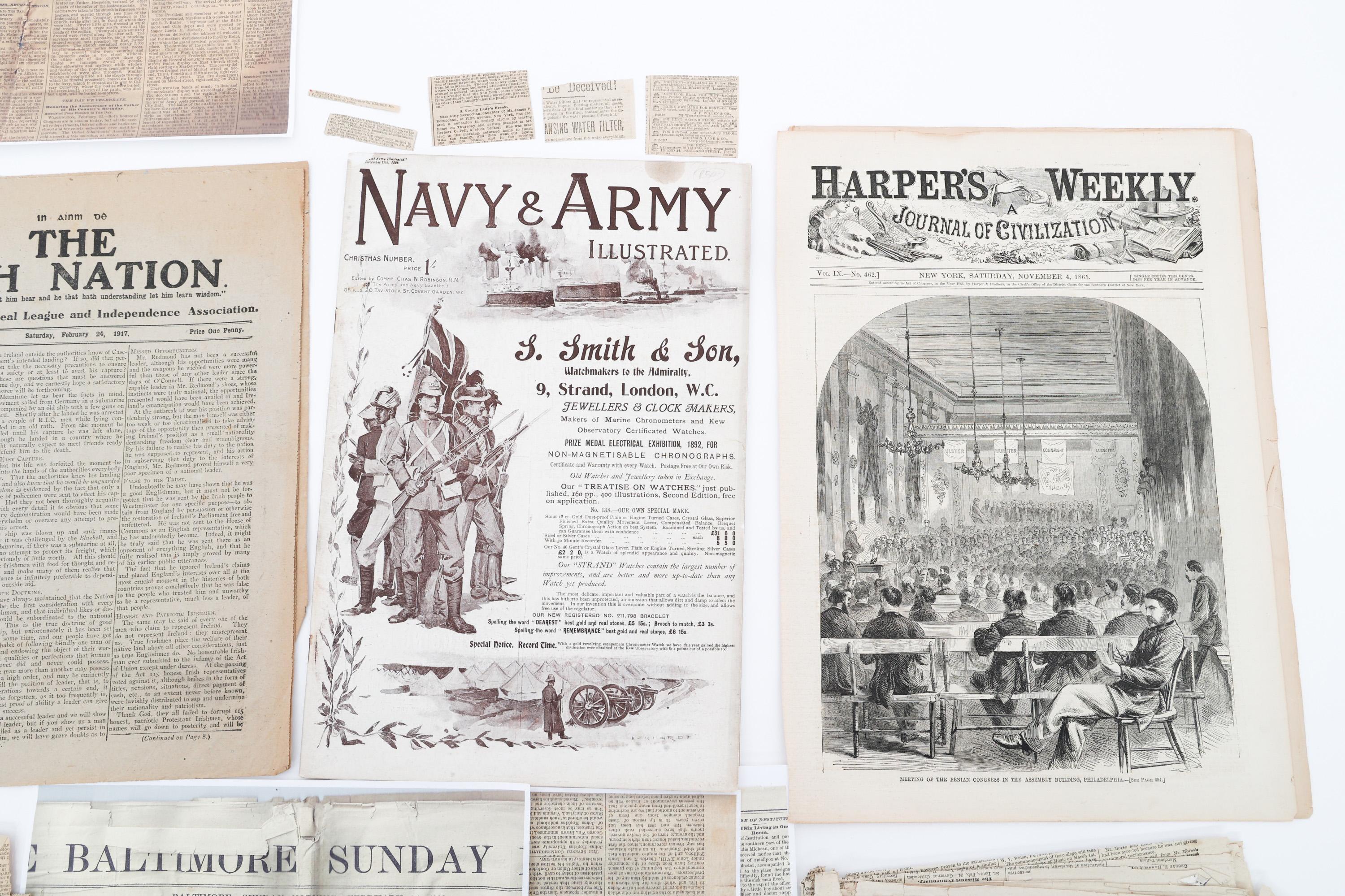 CIVIL WAR - WWI US & BRITISH JOURNALS & NEWSPAPERS