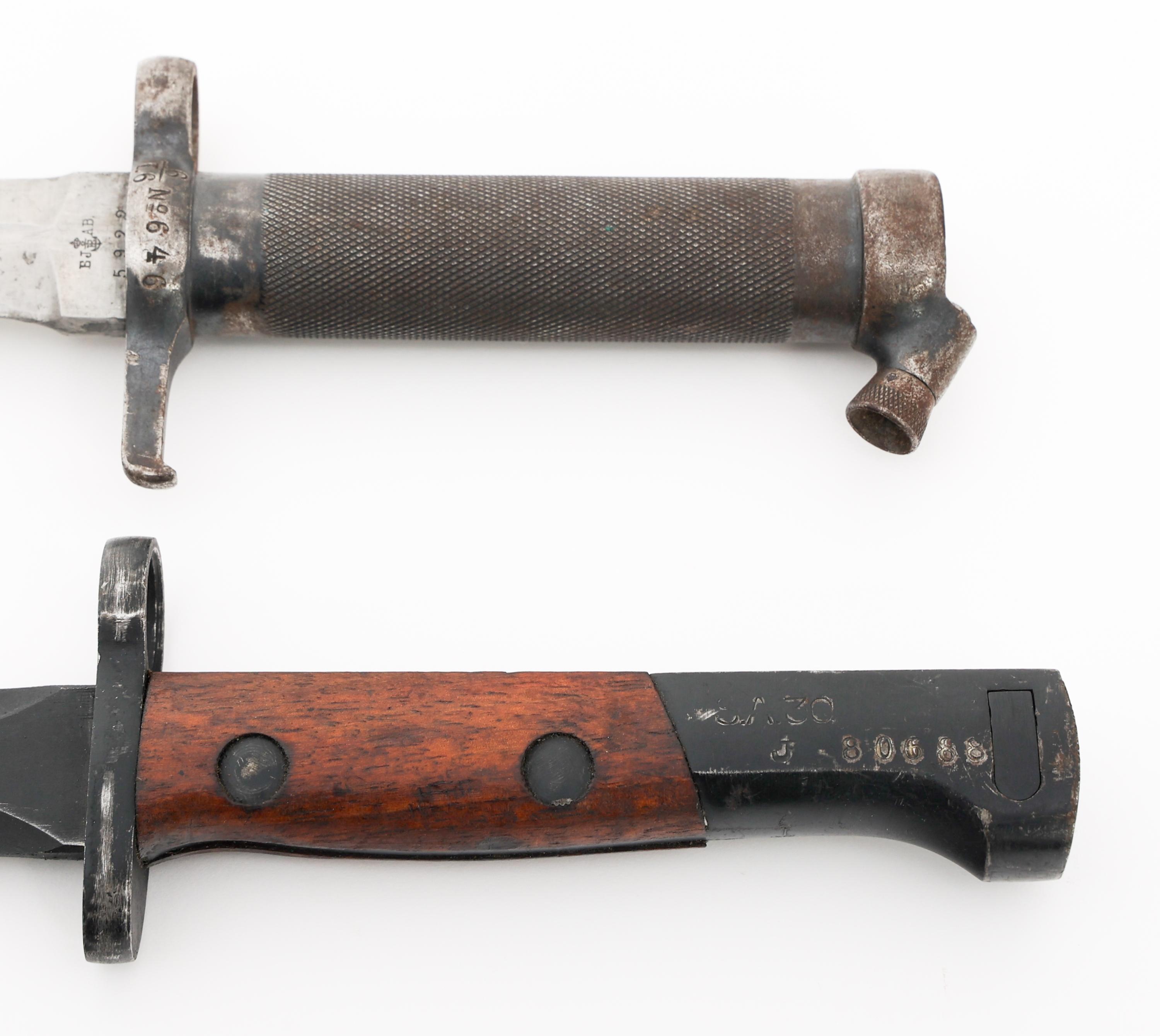 SWEDISH M1896 & BELGIAN M1949 BAYONETS