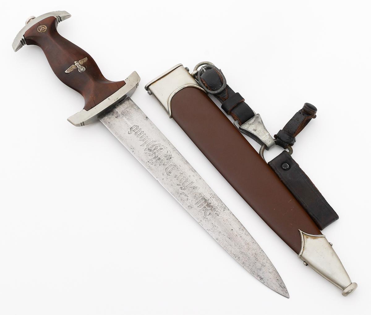 WWII GERMAN SA DRESS DAGGER by AUGUST BICKEL