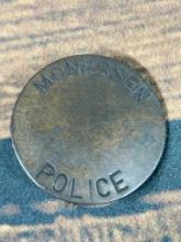Antique Monessen (Pa.) Police Round Badge