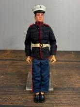 Vintage 1964 Hasbro GI Joe In Marine Dress Uniform Action Figure