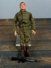 Vintage 1964 Hasbro GI Joe Soldier Action Figure