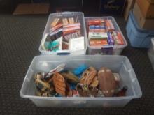 Large/Heavy Assortment of Baseball Books, Childrens Ball Gloves, Cereal Boxes, & more