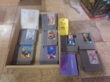 9 Nintendo Entertainment System Game Cartridges