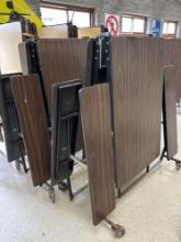 pair of 8ft folding cafeteria tables