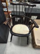 Windsor Style Chair and Matching Rocking Chair