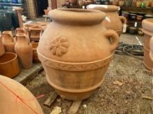 Giant Italian Terra Cotta Ornate Pot
