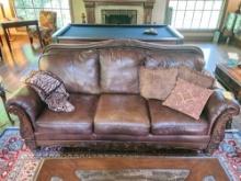 Faux leather 3 seat sofa from Ashley furniture
