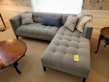 Precedent furniture sofa with chase lounge