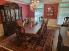 Ashley Furniture formal dining table with 10 chairs