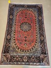 Semi antique 100% wool Persian Qum rug