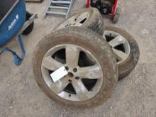 (Item off site - 1/4 mile from Auction Barn) 3 Rims on Goodyear Fortera Tires - 265/50R20