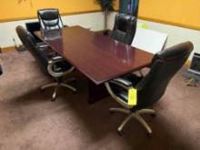 Conference Table and 4 Office Chairs