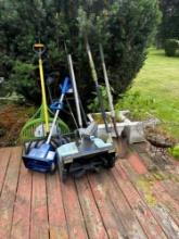 snow blowers and garden tools