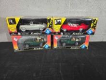 4 Solido 1/18 Scale Diecast Cars