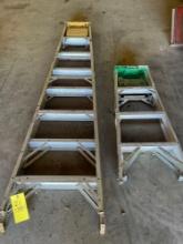 (2) step ladders, Husky 4ft, Werner 8ft