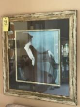 Large picture of lady signed Bernhard Suttman 1933