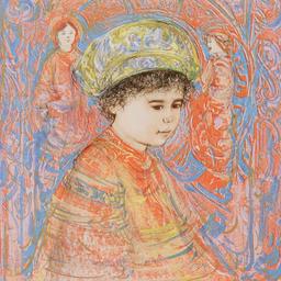 Boy with Turban by Hibel (1917-2014)