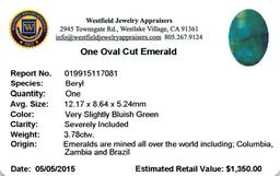 3.78 ctw Oval Emerald Parcel