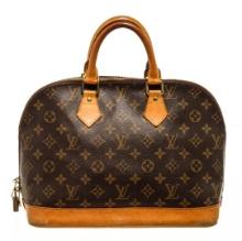 Louis Vuitton Brown Monogram Canvas Alma PM Satchel Bag