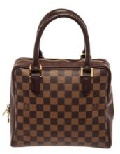 Louis Vuitton Brown Canvas Damier Ebene Brera Tote Bag