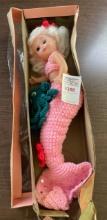 Doll made to look like a mermaid