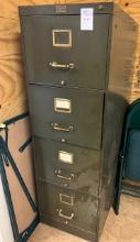 antique metal file cabinet 4 drawer