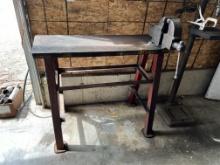 HD STEEL WORK BENCH, 42.5"W X 16"D X 37.5"H