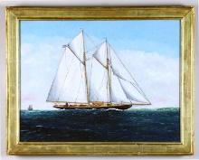 PORTRAIT OF A TOPSAIL SCHOONER.