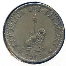 Paraguay 1903 20 centavos UNC
