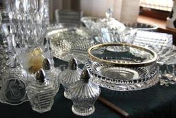 Large Assortment of Cut Glass and Crystal