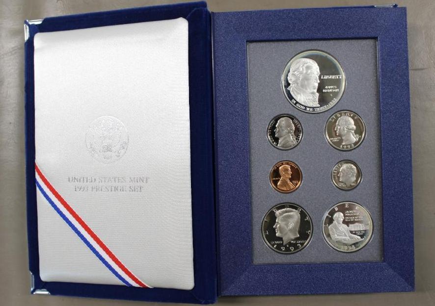 1993-S US Mint Prestige Set in Book-Style Case