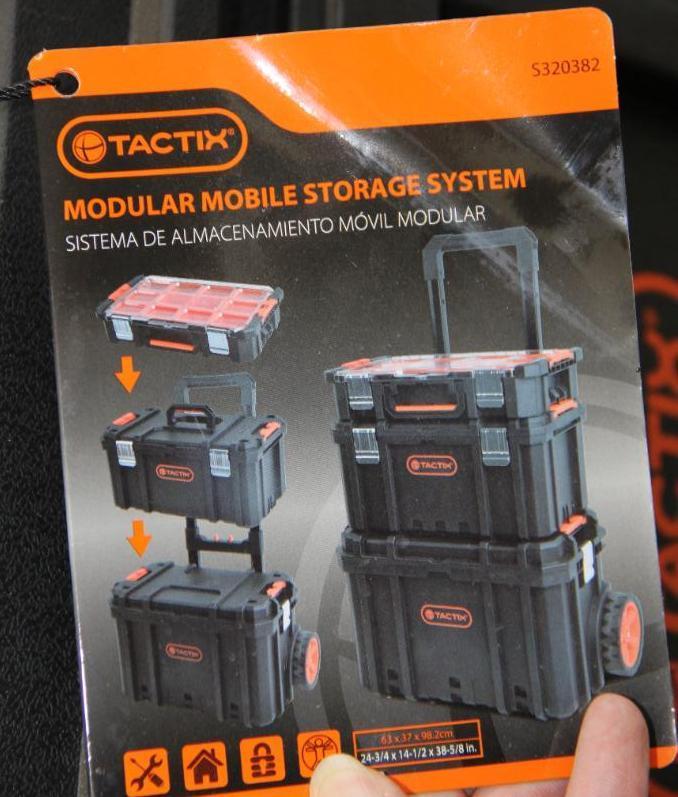 Tactix Modular Mobile Storage System Toolbox