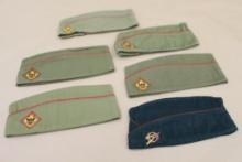 Six Unique BSA Boy Scout Garrison Hats