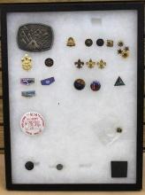 Collection of BSA Memorabilia in Display Case