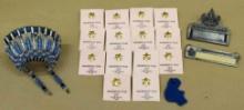 14 Girl Scouts Membership Star Pins and BSA Instructor Tags