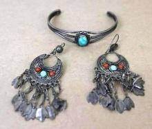 Stellar Silver Bracelet & Earrings