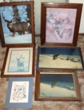 Collection of Framed Wildlife Prints