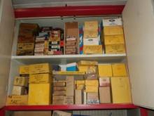 Contents of Top Cabinets In Shop 1 (1954 Ford Car Parts & More)