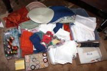 Huge Assortment of Table Linens and More