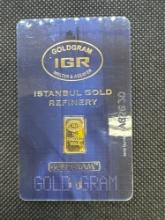 IGR Gold Gram 1 Gram 9999 Fine Gold Bullion Bar