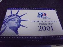 2001 US Mint 50 States Quarters Proof Set
